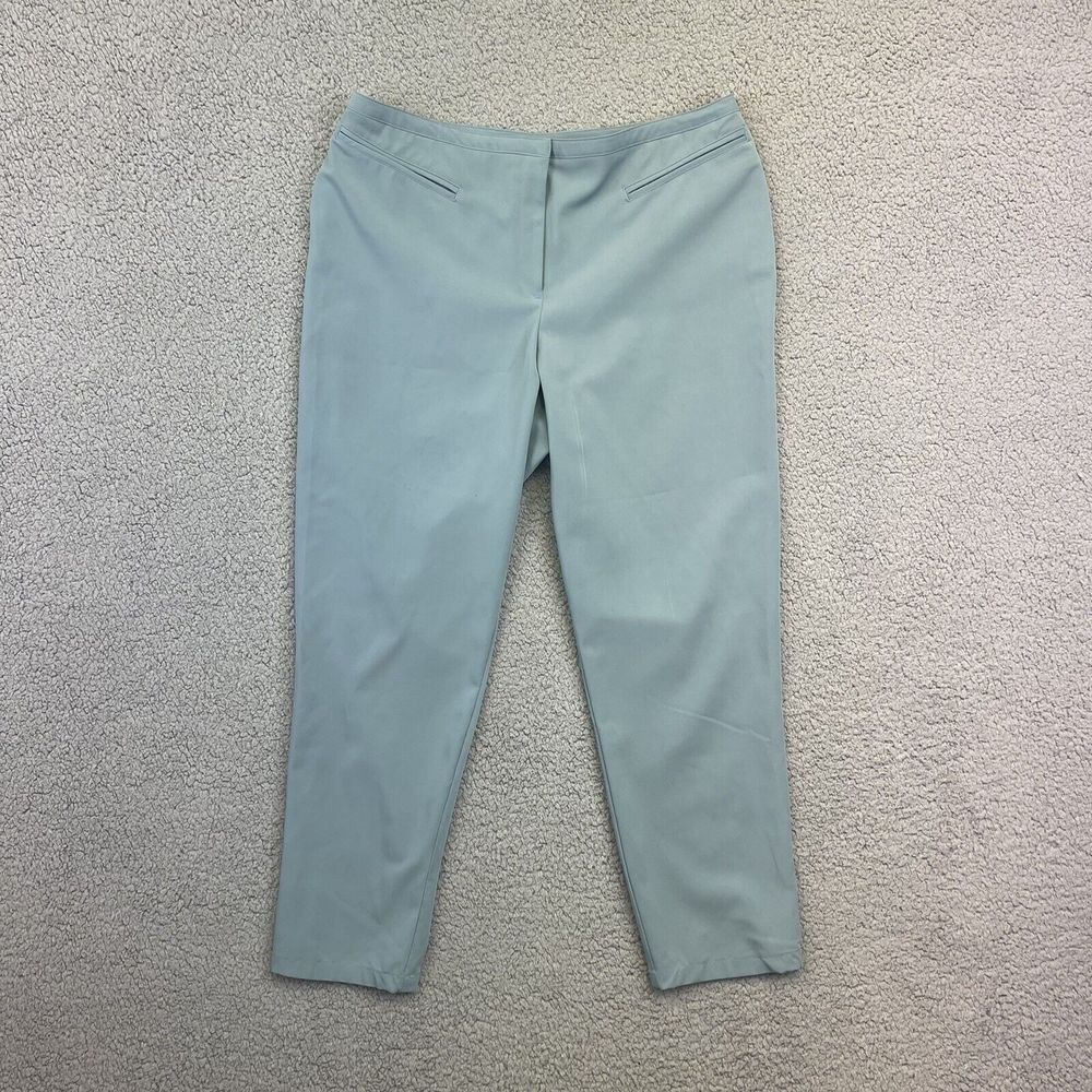 BELIZA Womens Dress Casual Pants Sz 12 Short Light‎ Teal